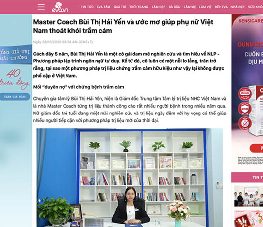 [Eva.vn] - Master Coach Bùi Thị Hải Yến và ước mơ giúp phụ nữ Việt Nam thoát khỏi trầm cảm