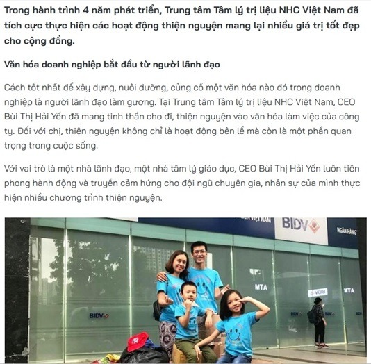 [Tiền phong] Tâm lý NHC Việt Nam: Nét đẹp văn hóa doanh nghiệp từ hoạt động thiện nguyện