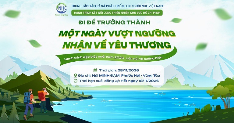 giới thiệu chương trình "Một ngày vượt ngưỡng" tại núi Minh Đạm